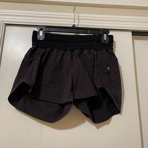 Lululemon black running shorts
